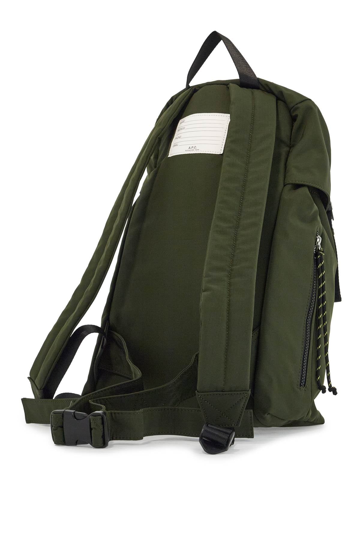 Front view with bag zipped and handles upright.