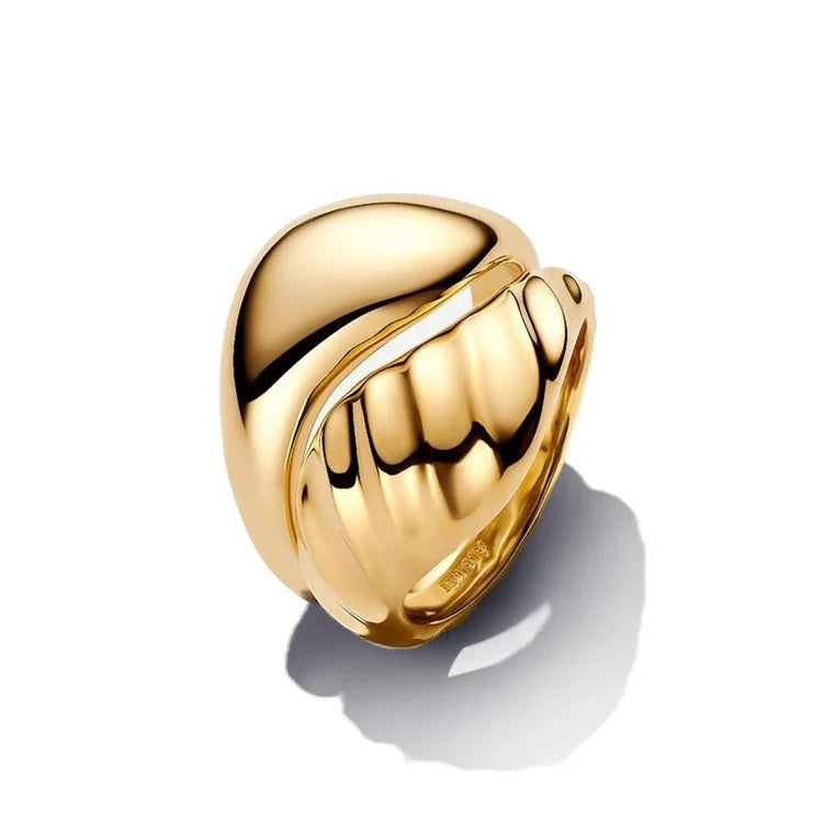 PANDORA JEWELRY Mod. LOGO POLISHED BAND RING