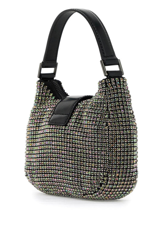 Self Portrait mini crescent bow bag with crystals Shopper Self Portrait