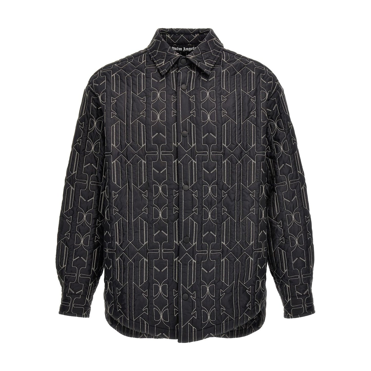 Palm Angels Gray Polyamide Shell Jacket