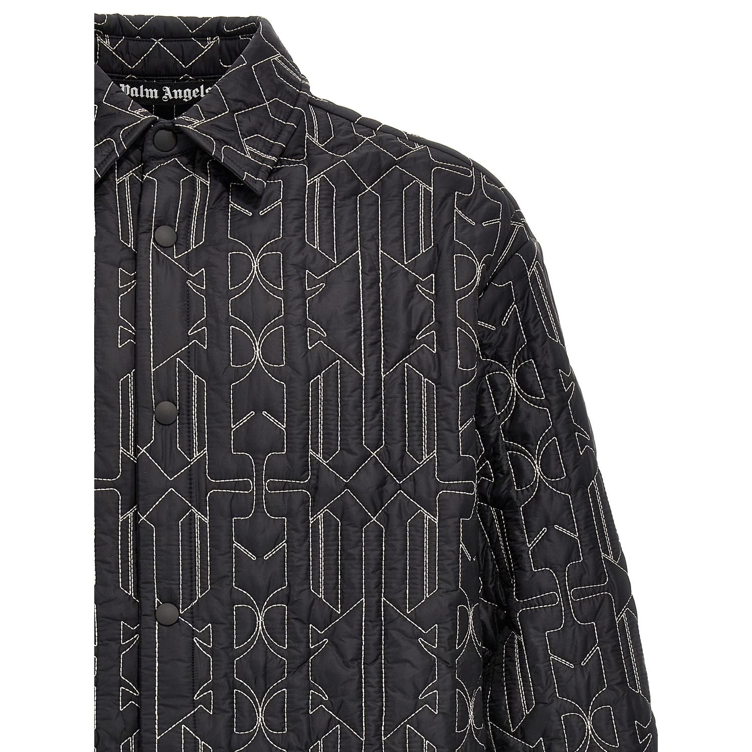 Palm Angels Gray Polyamide Shell Jacket