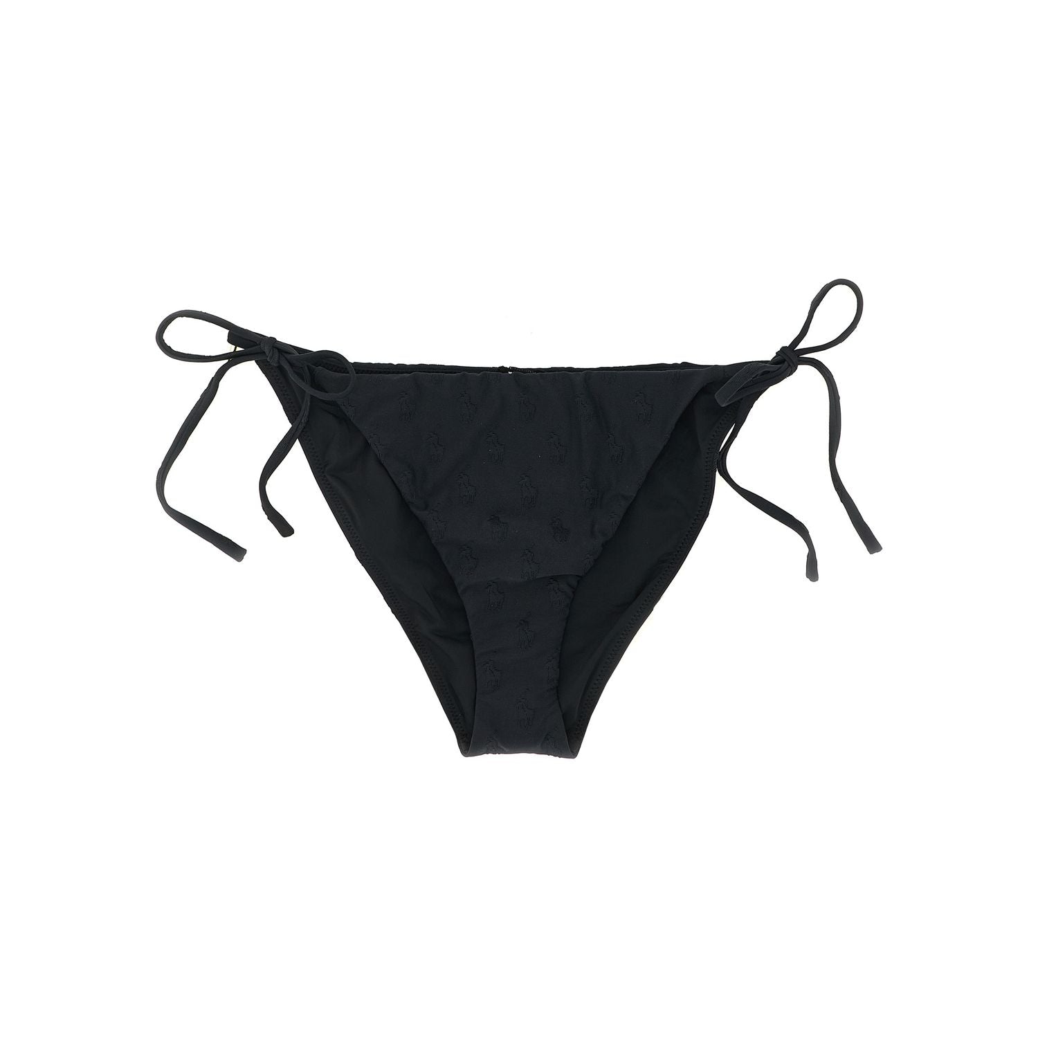 Polo Ralph Lauren Black Recycled Polyester Bikini