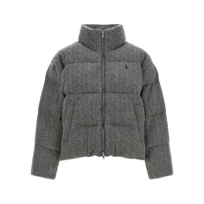 Polo Ralph Lauren Gray Wool Full-Length Jacket