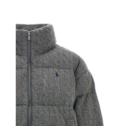 Polo Ralph Lauren Gray Wool Full-Length Jacket