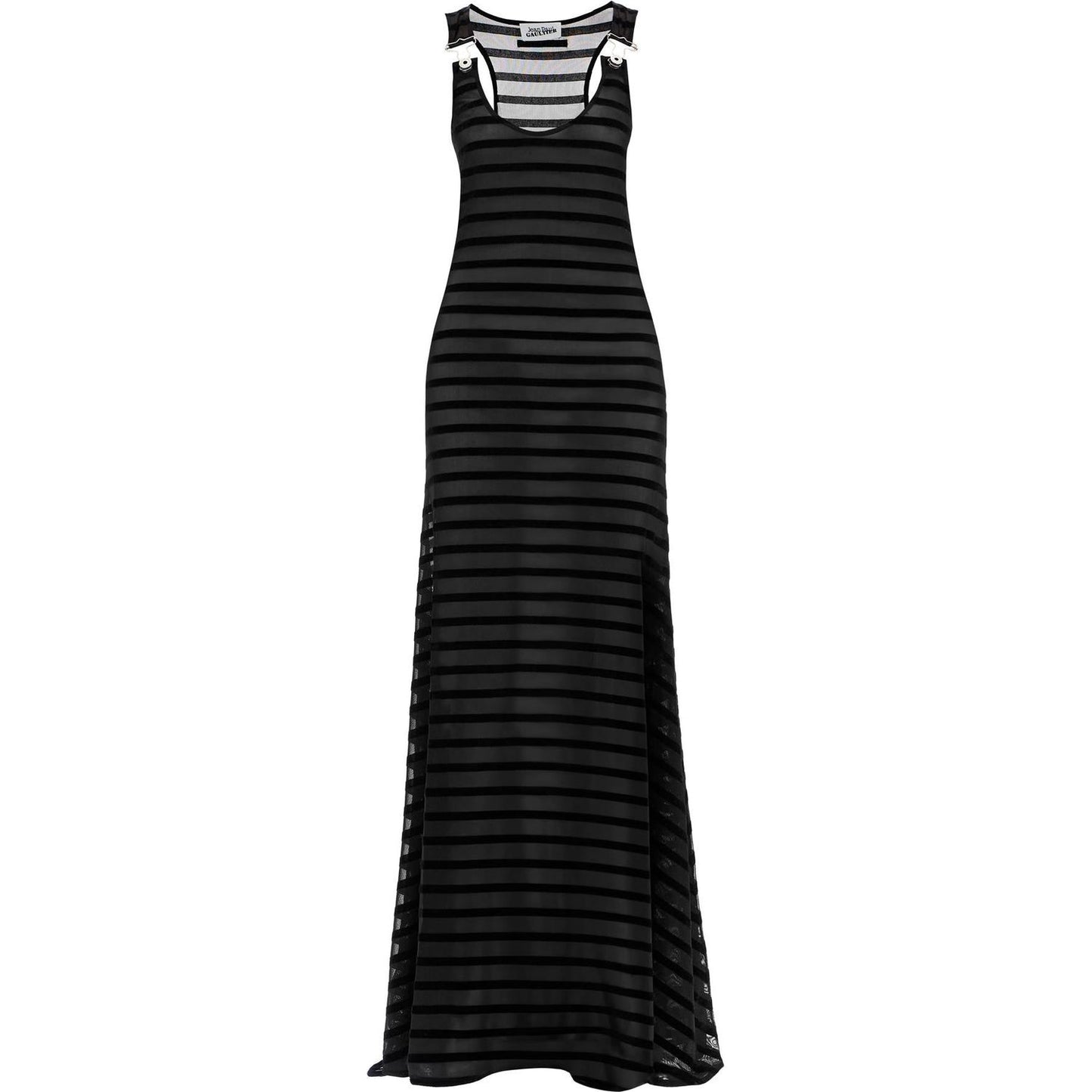 JEAN PAUL GAULTIER long marinière dress with overall detail Dresses JEAN PAUL GAULTIER