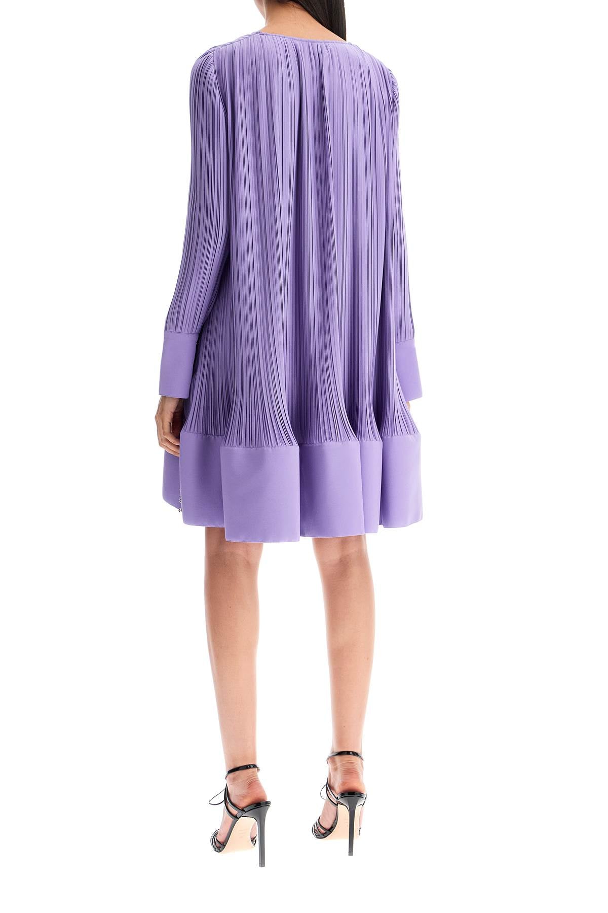 Lanvin short pleated dress with ruffles Dresses Lanvin