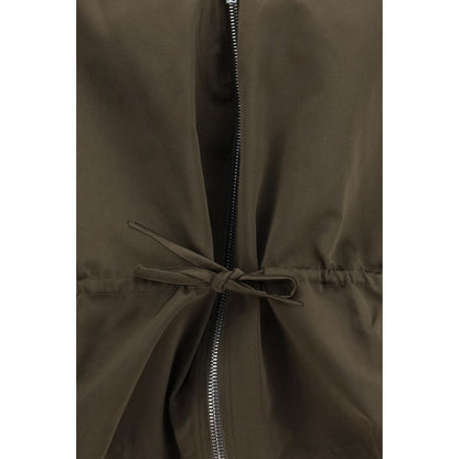 Rick Owens Brown Polyester Shell Jacket