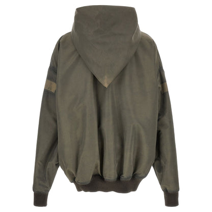 Rick Owens Gray Nylon Shell Jacket