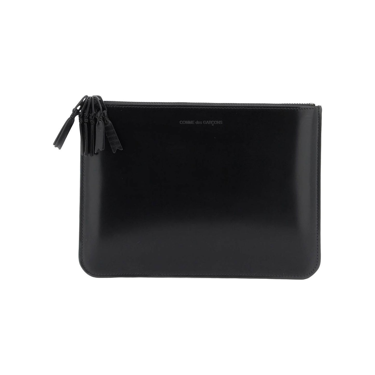 Comme Des Garcons Wallet brushed leather multi-zip pouch with