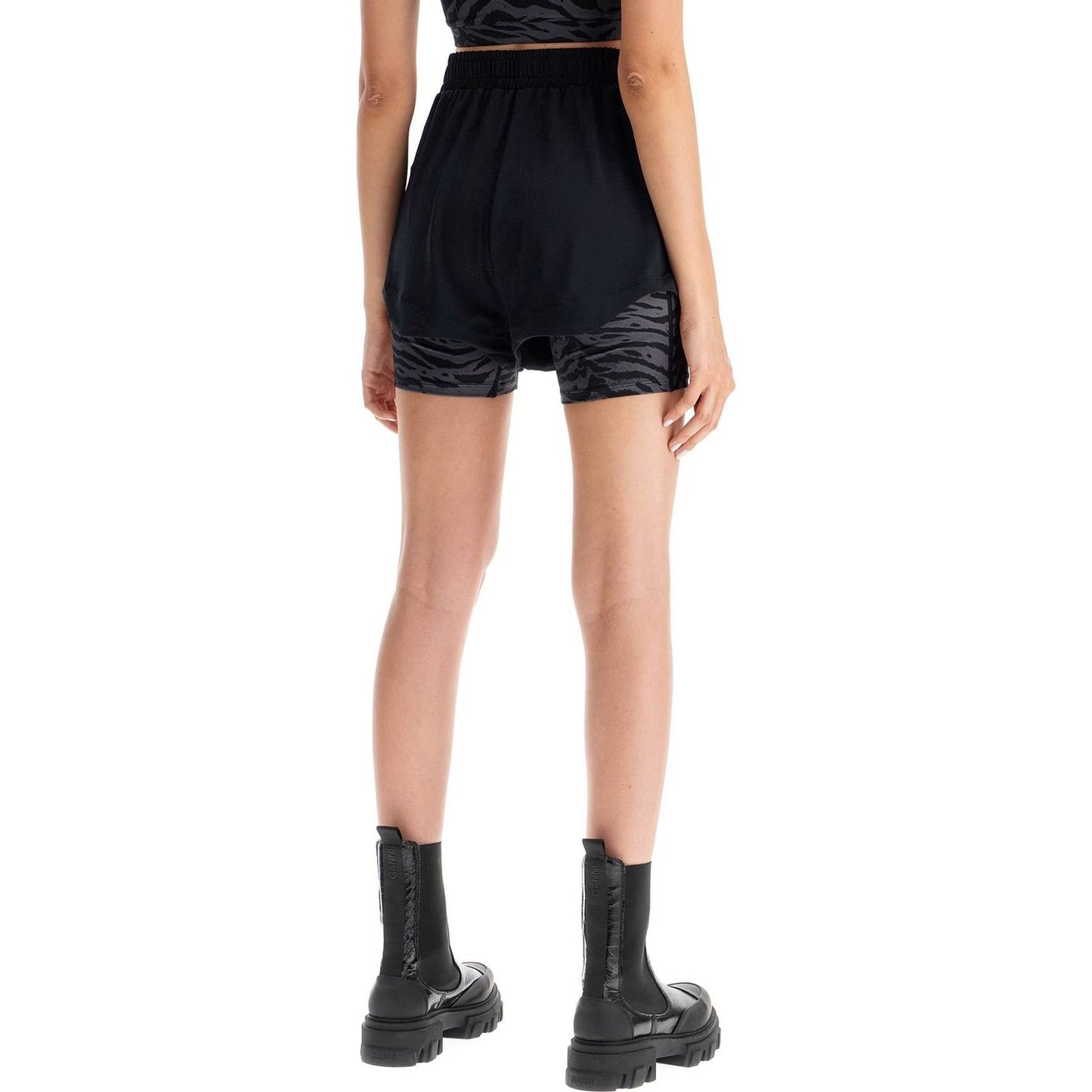 Ganni sporty mesh shorts for active Short trousers Ganni