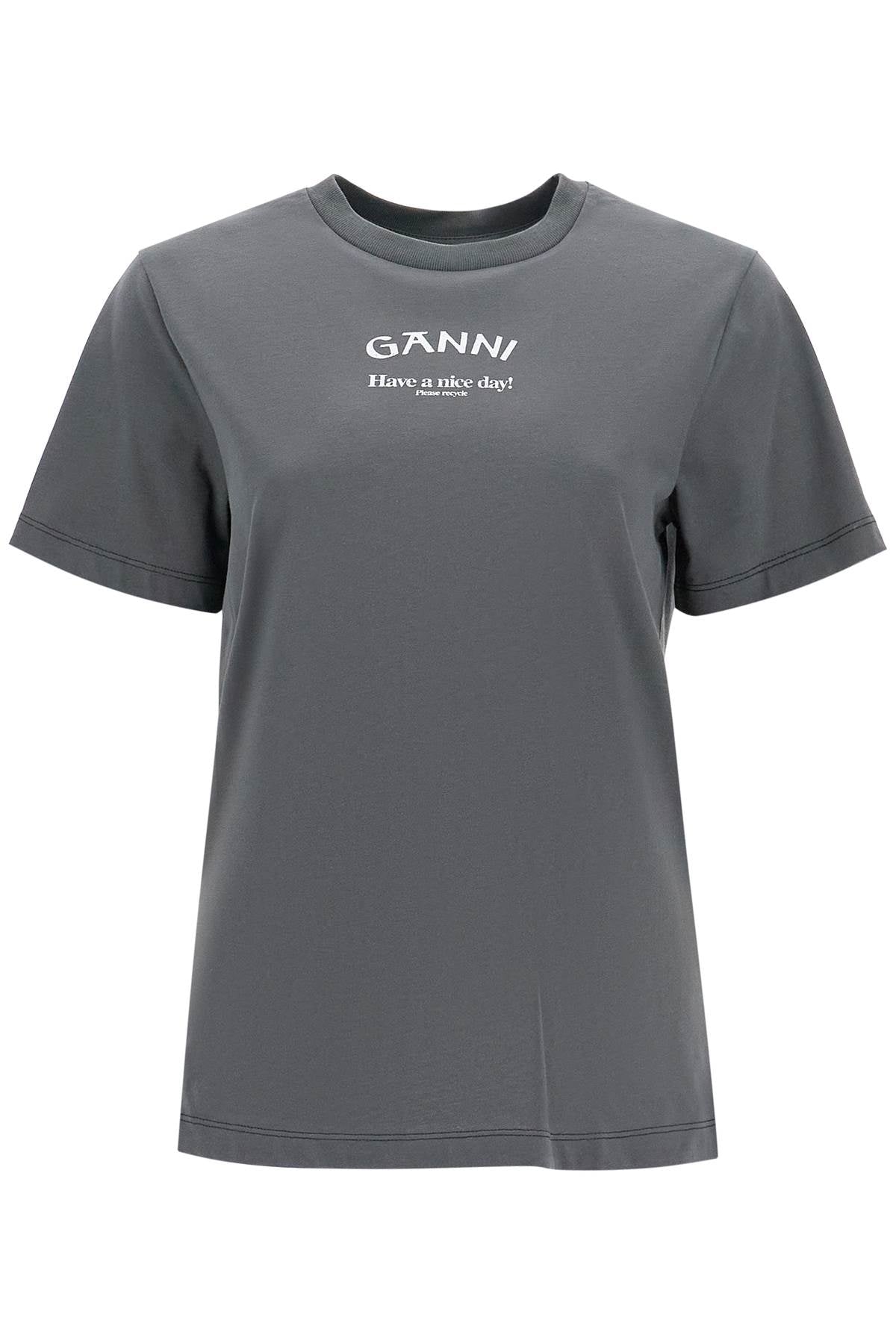 Ganni Ganni printed relaxed fit t-shirt