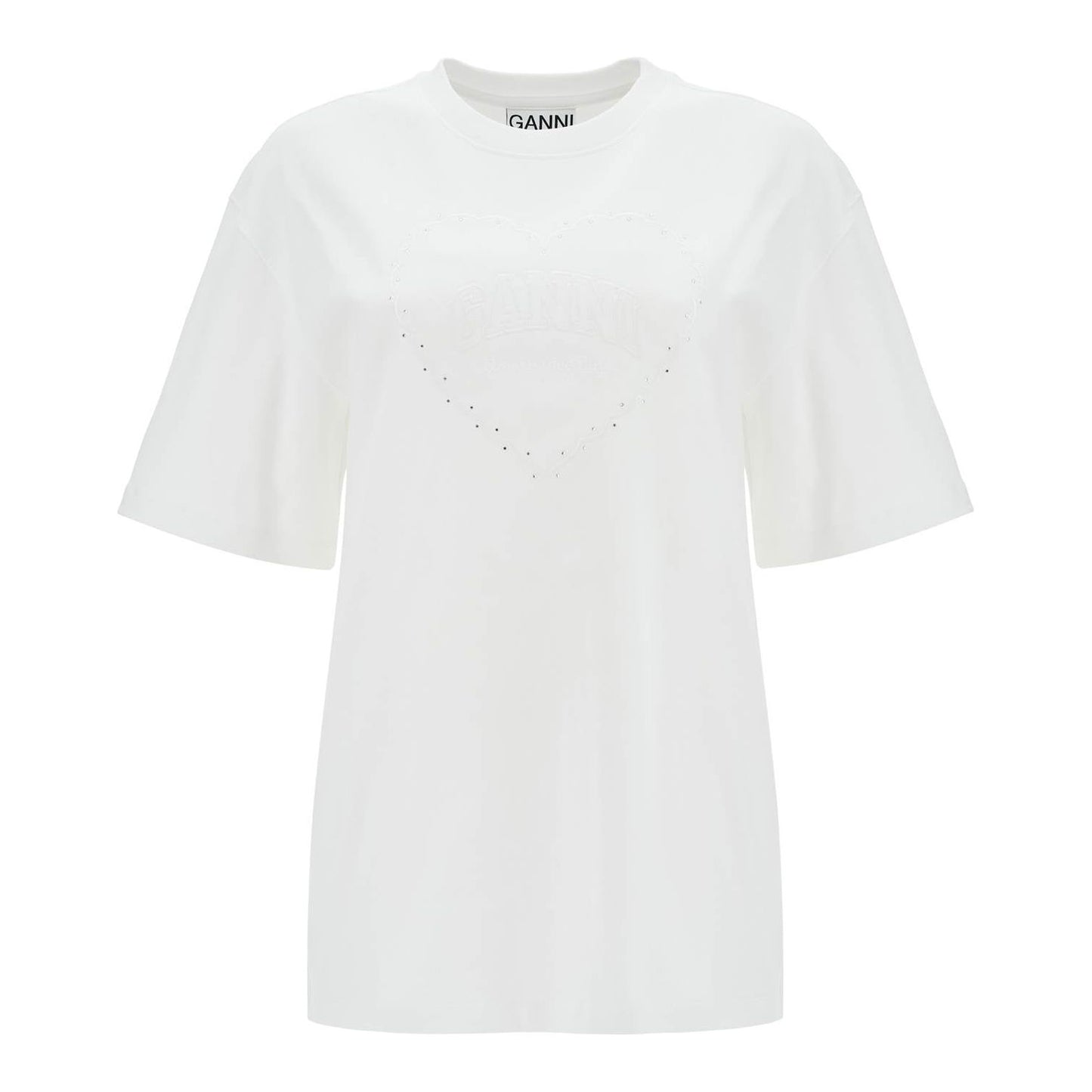 Ganni embroidered oversized t Topwear Ganni