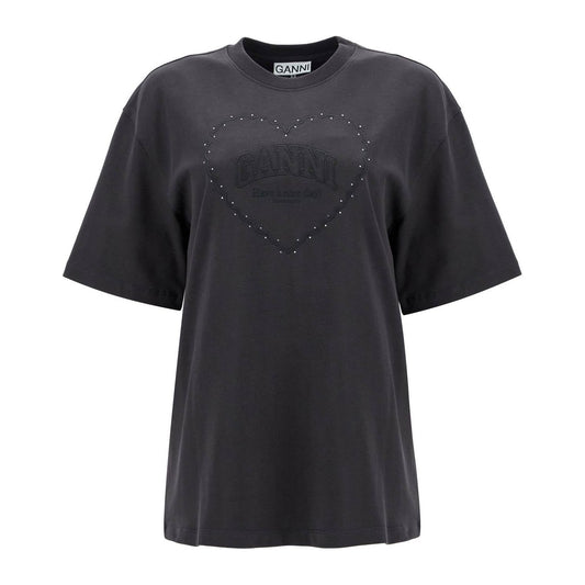 Ganni embroidered oversized t Topwear Ganni