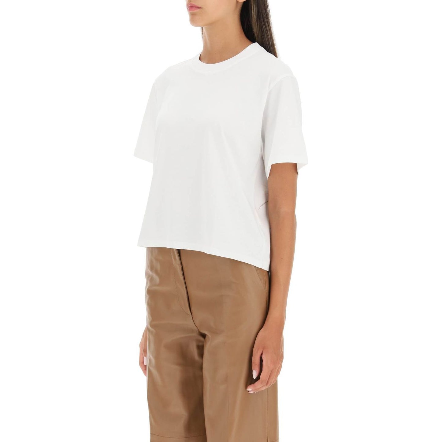 Loulou Studio telanto t-shirt in pima cotton Topwear Loulou Studio