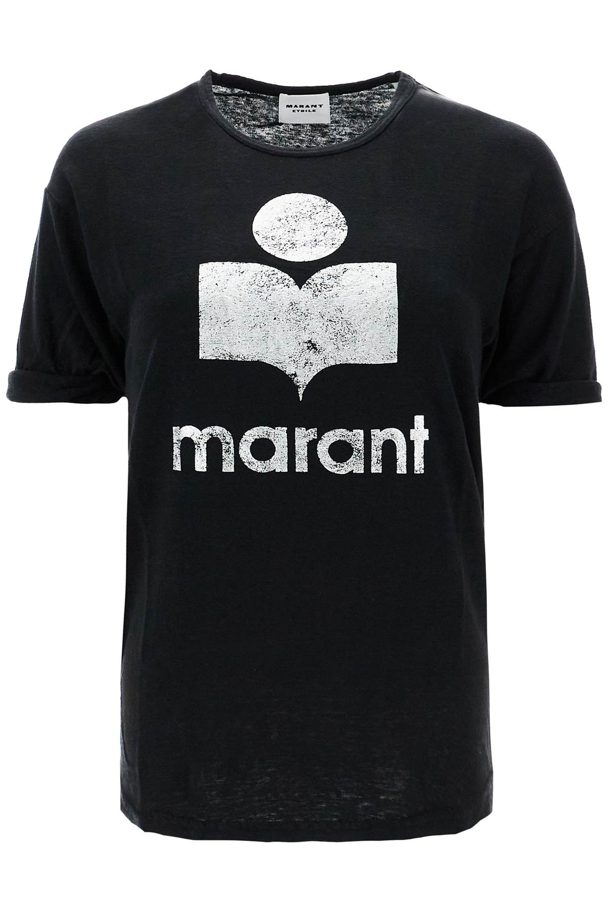 Isabel Marant Etoile koldi t-shirt with flocked logo Topwear Isabel Marant Etoile