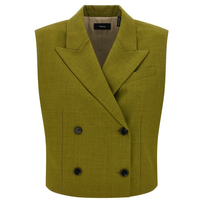 Theory Bicolor Polyester Sleeveless Jacket
