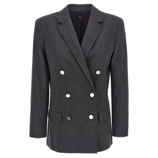 Theory Gray Wool Blazer