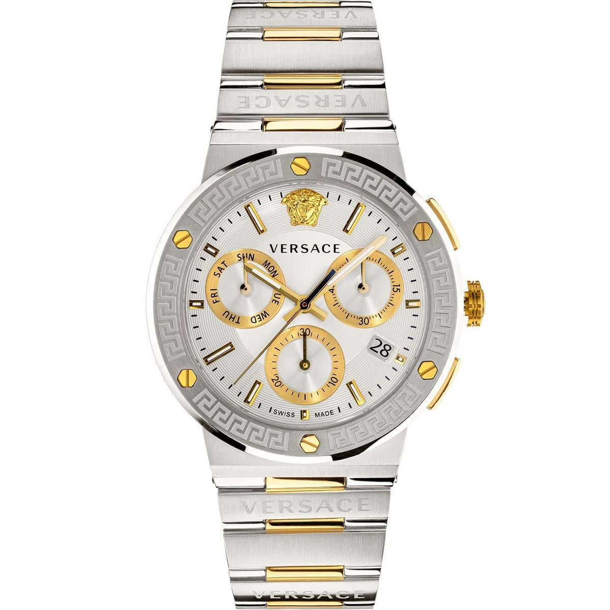 VERSACE Mod. GRECA LOGO CHRONOGRAPH - SILVER