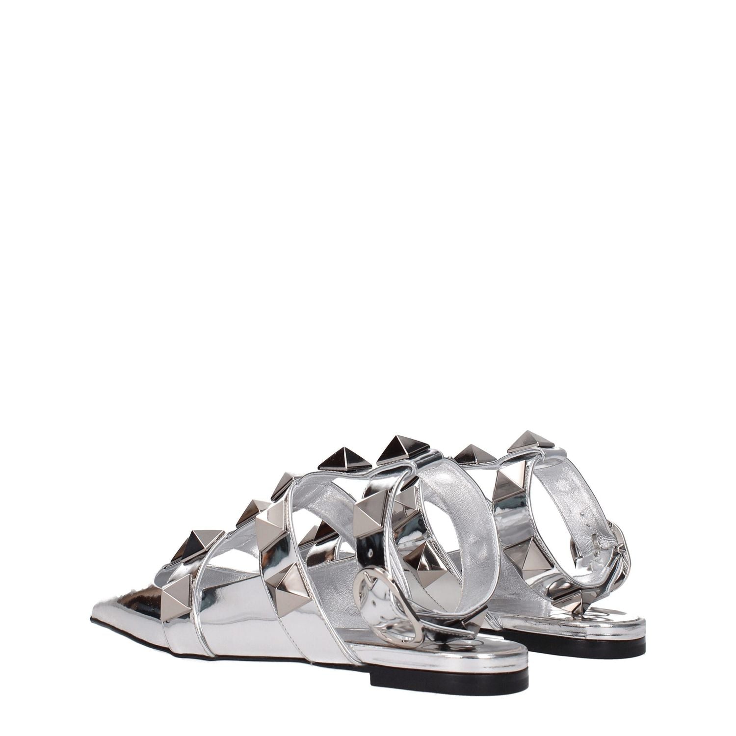 Valentino Garavani Gray Leather Sandals