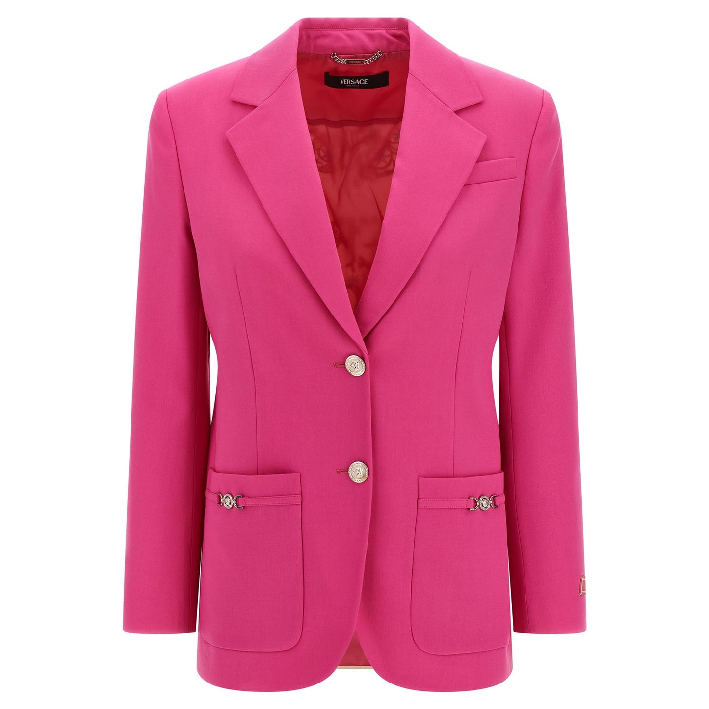 Versace Fuchsia Virgin Wool Blazer