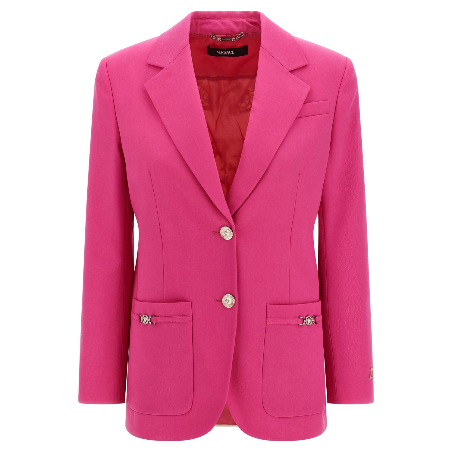 Versace Fuchsia Virgin Wool Blazer