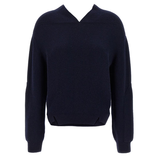 Victoria Beckham Blue Wool Cardigan