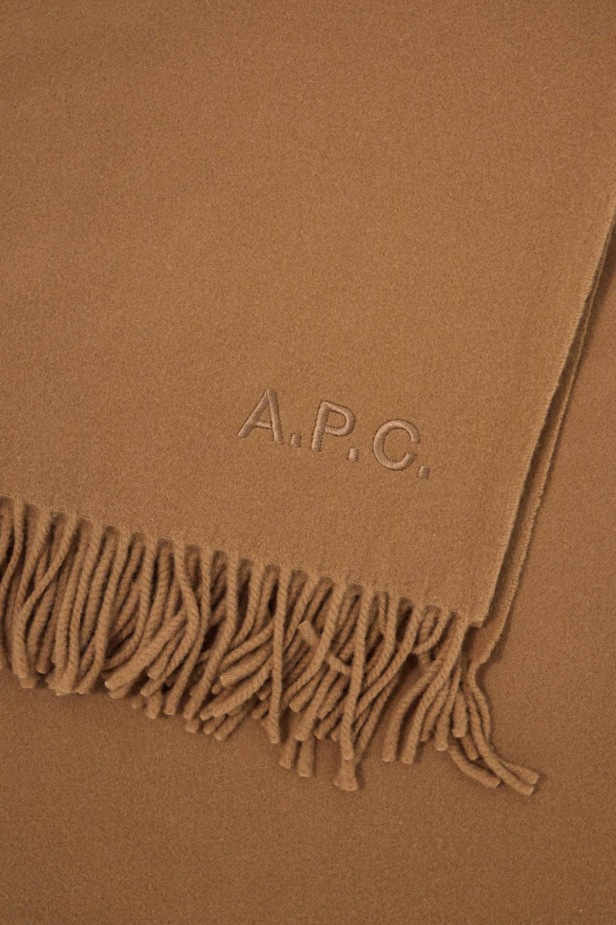 A.P.C. alix brodée wool scarf Scarves Hats & Gloves A.P.C.