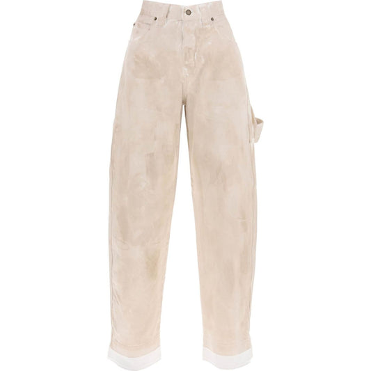 Darkpark audrey marble-effect cargo jeans