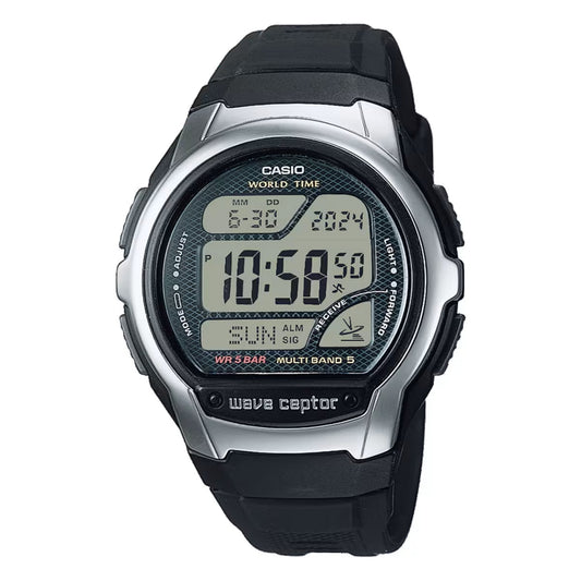 CASIO WAVE CEPTOR - WORLD TIME, RADIO CONTROLLED, Radio signal receiver (EU - USA - Japan)-0
