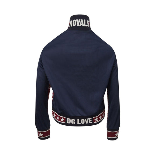 Dolce & Gabbana | Red Logo Allover Zipped Sweatshirt | McRichard Designer Brands