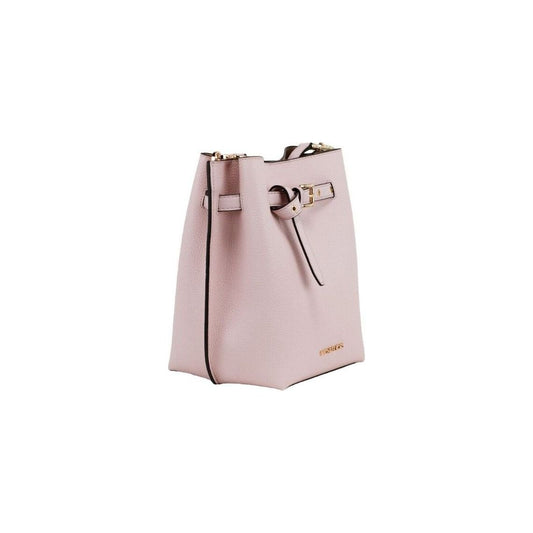 Michael Kors | Emilia Small Powder Blush Pebble Leather Bucket Messenger Handbag Handbags | McRichard Designer Brands