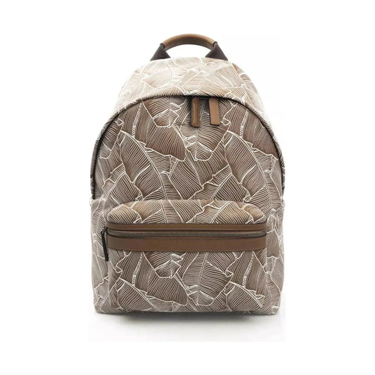 Cerruti 1881 | Brown Leather Backpack  | McRichard Designer Brands