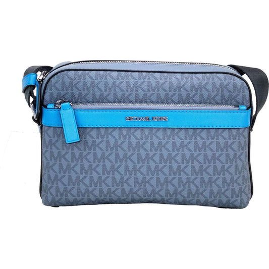 Michael Kors | Cooper Small Denim Multi Signature PVC Utility Crossbody Bag  | McRichard Designer Brands
